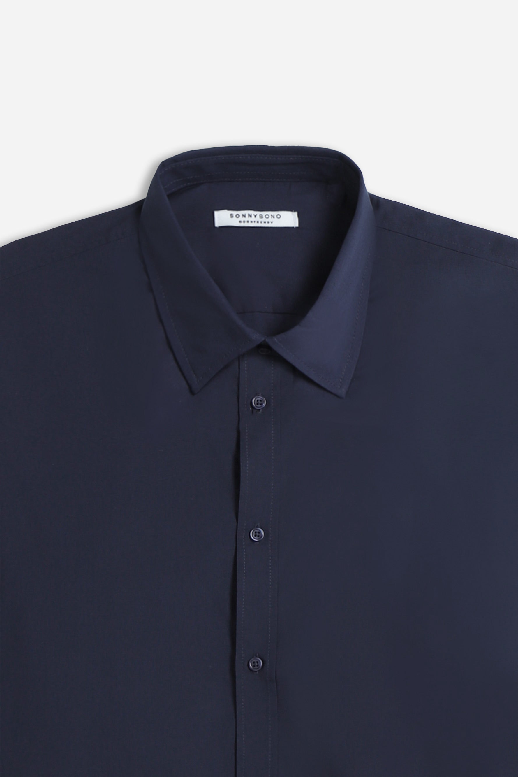 CAMICIA BASIC COLLO ITALIANO BLEU