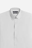CAMICIA BASIC STRETCH GRIGIO CHIARO