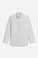 CAMICIA BASIC COLLO ITALIANO GRIGIO CHIARO