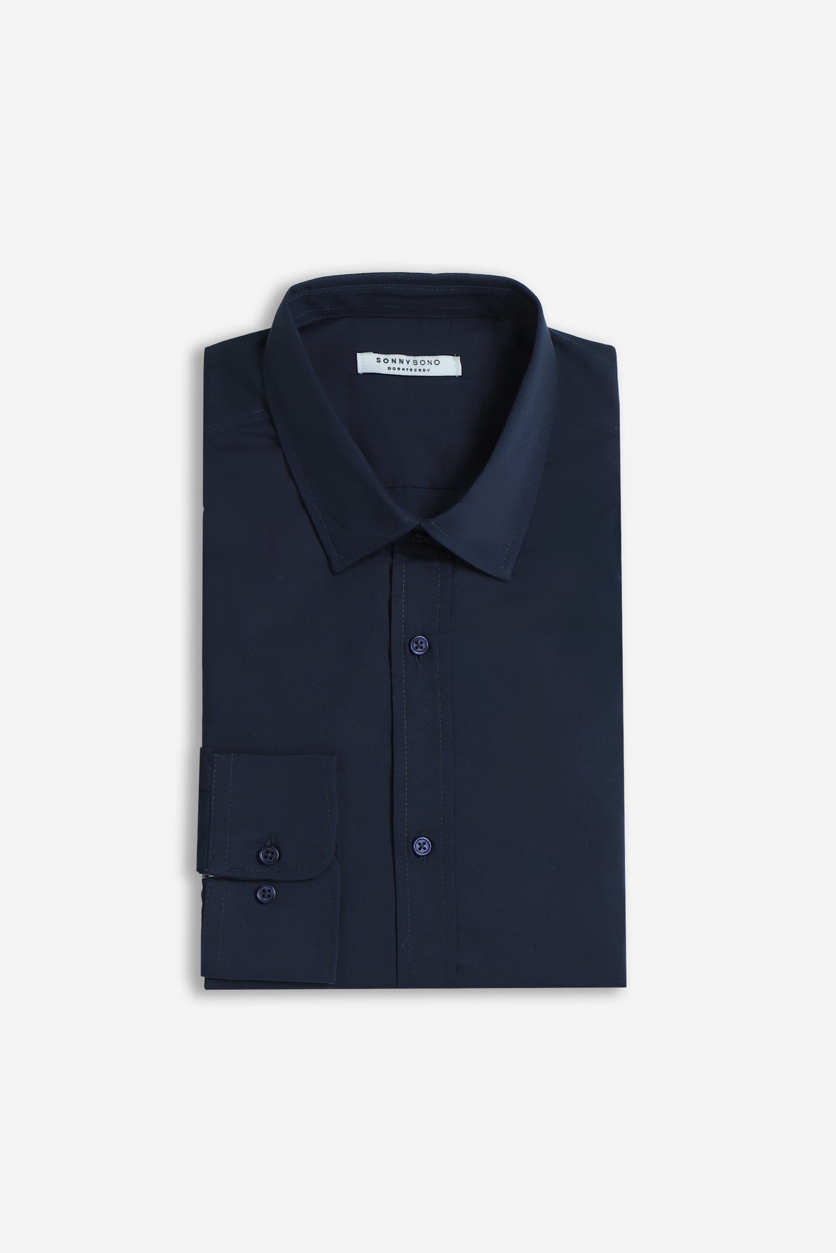 CAMICIA BASIC COLLO ITALIANO INDACO