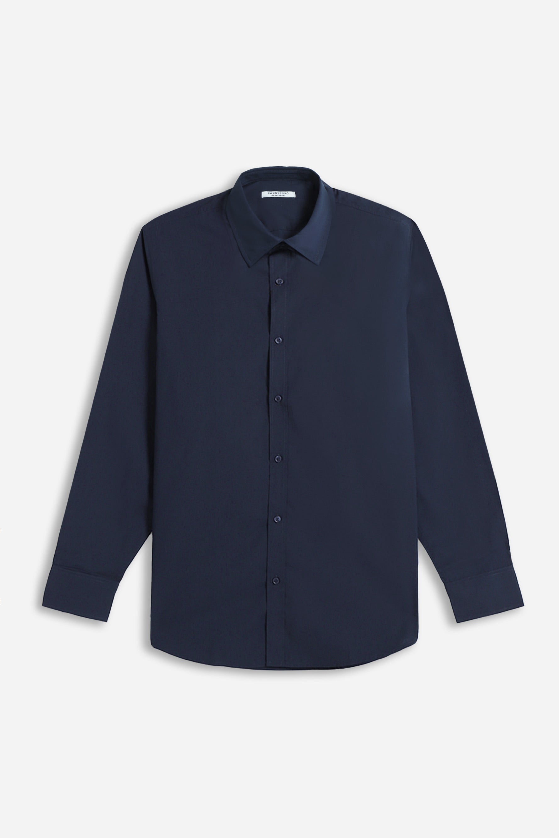 CAMICIA BASIC COLLO ITALIANO INDACO