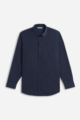 CAMICIA BASIC COLLO ITALIANO INDACO