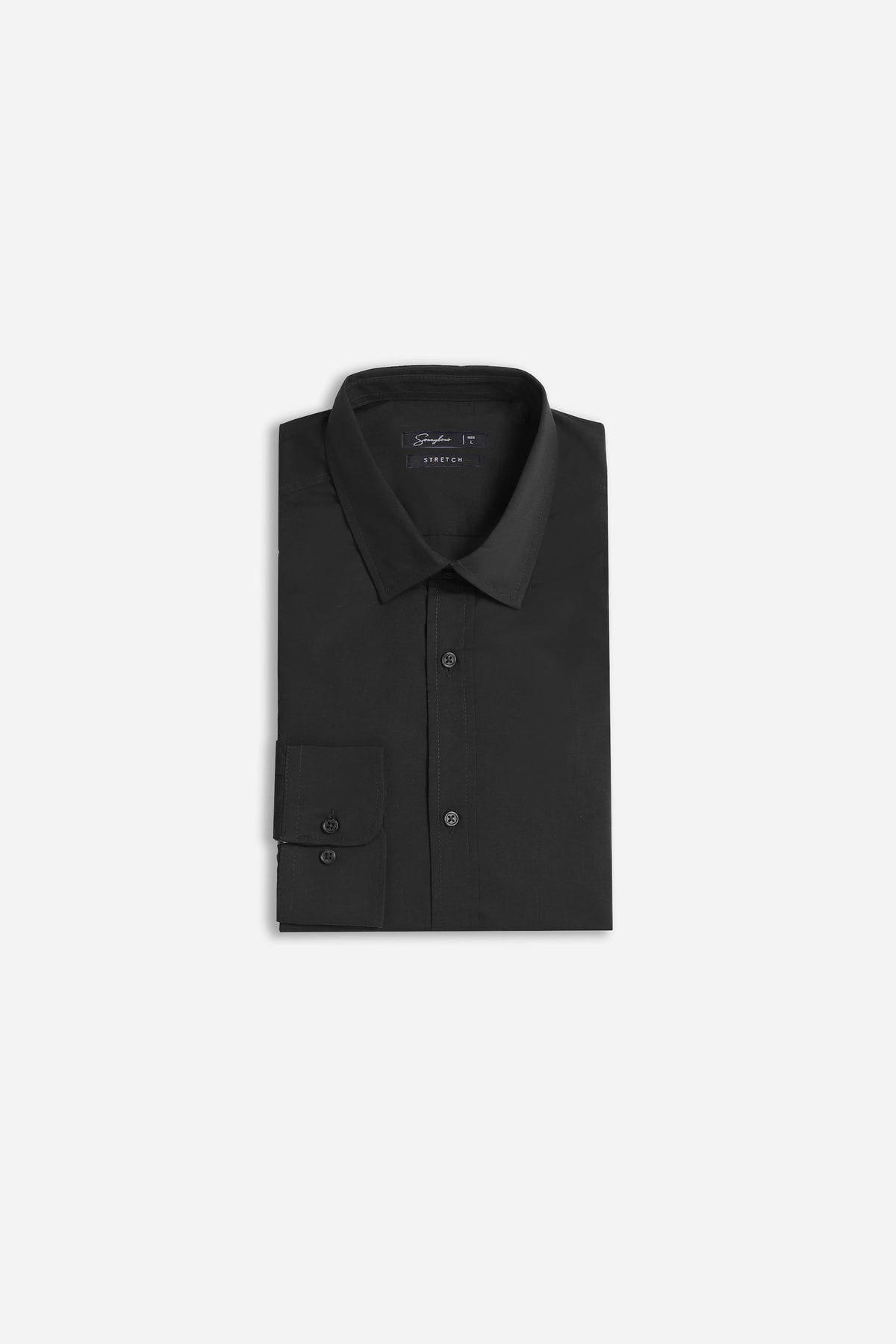 CAMICIA BASIC STRETCH NERO