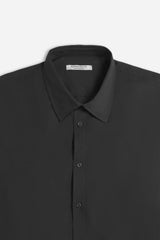 CAMICIA BASIC COLLO ITALIANO NERO