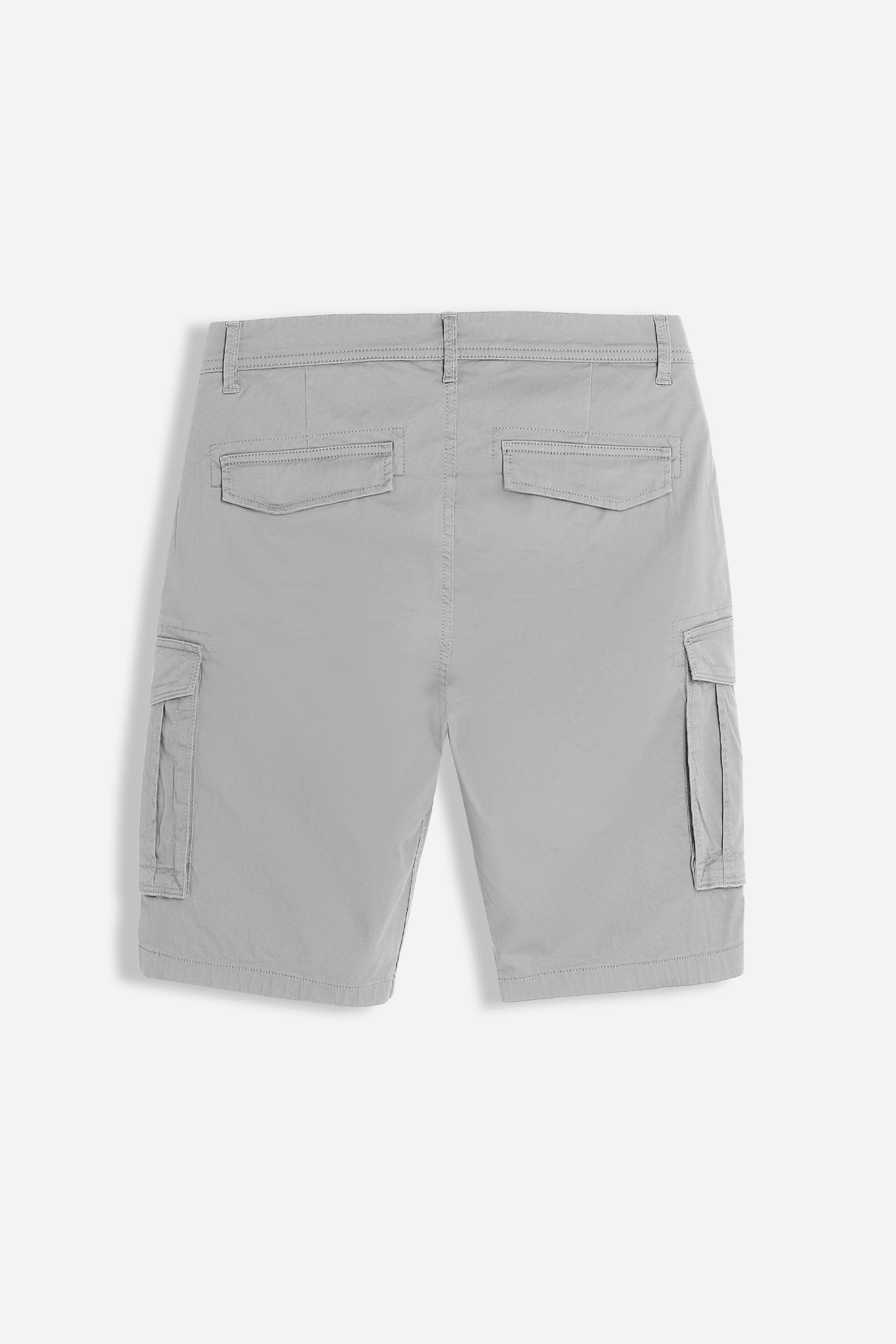 BERMUDA CON TASCONI GRIGIO GHIACCIO 