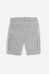 BERMUDA CON TASCONI GRIGIO GHIACCIO 