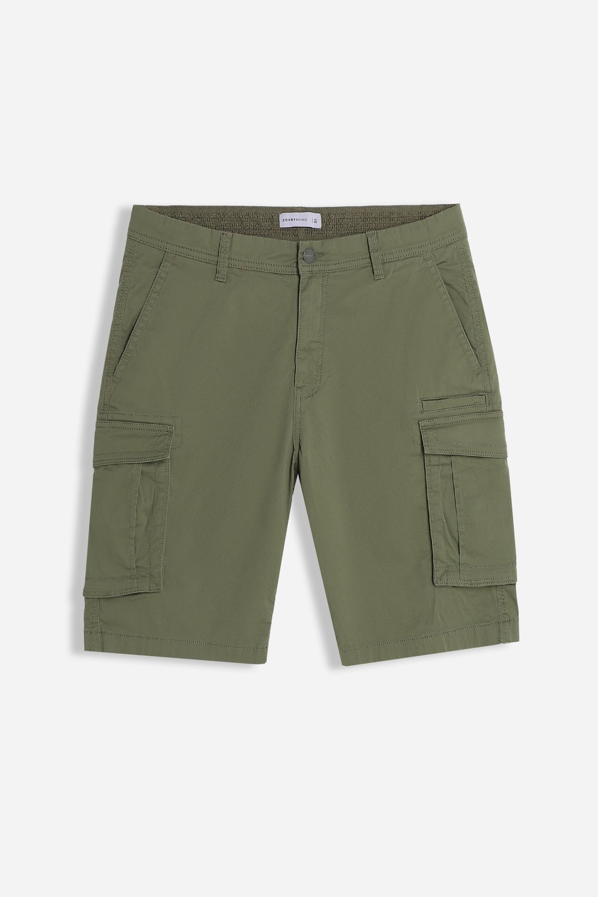 BERMUDA CON TASCONI VERDE MILITARE