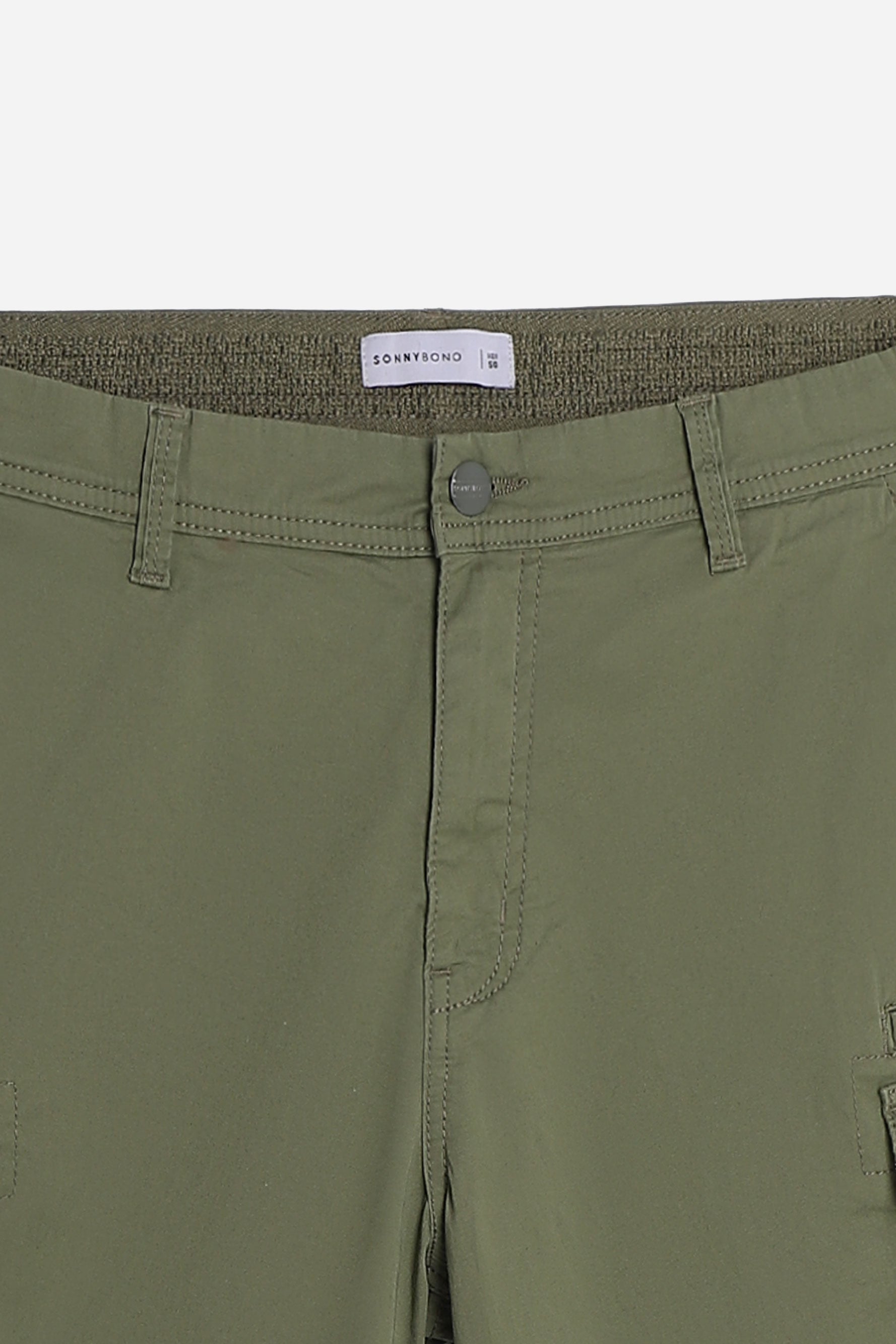 BERMUDA CON TASCONI VERDE MILITARE