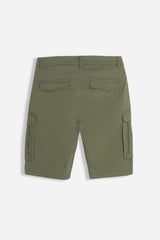 BERMUDA CON TASCONI VERDE MILITARE