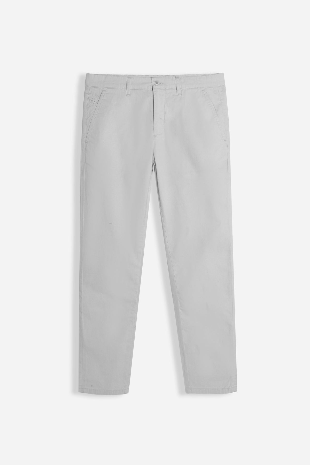 PANTALONE CHINO BASIC GRIGIO GHIACCIO