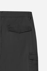 PANTALONI CARGO CON ELASTICO NERO