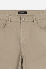 PANTALONE 5 TASCHE IN TESSUTO GABARDINA COMFORT BEIGE