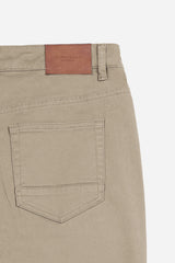 PANTALONE 5 TASCHE IN TESSUTO GABARDINA COMFORT BEIGE