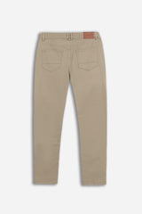 PANTALONE 5 TASCHE IN TESSUTO GABARDINA COMFORT BEIGE
