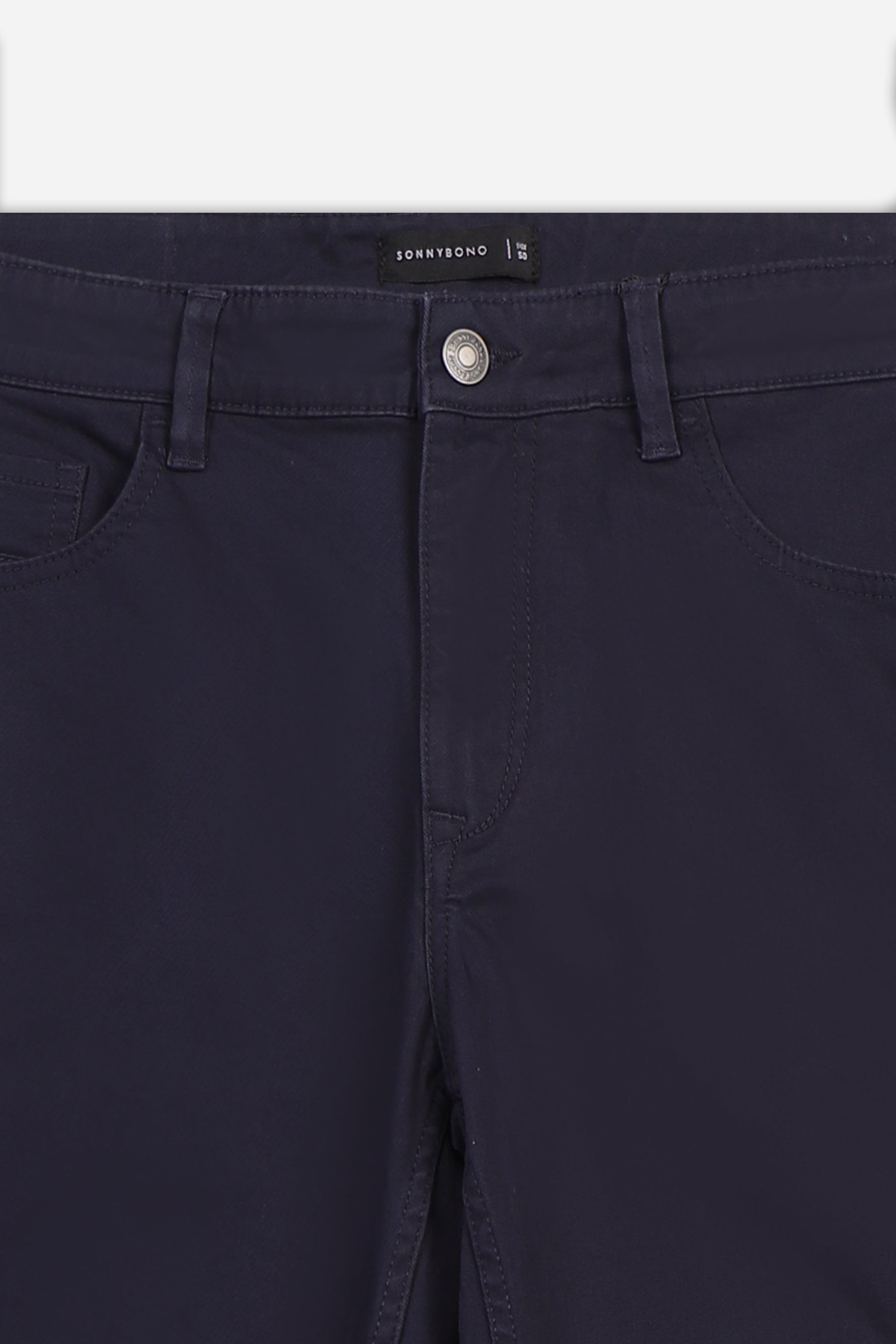 PANTALONE 5 TASCHE IN TESSUTO GABARDINA COMFORT BLEU