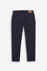PANTALONE 5 TASCHE IN TESSUTO GABARDINA COMFORT BLEU