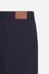 PANTALONE 5 TASCHE IN TESSUTO GABARDINA COMFORT BLEU