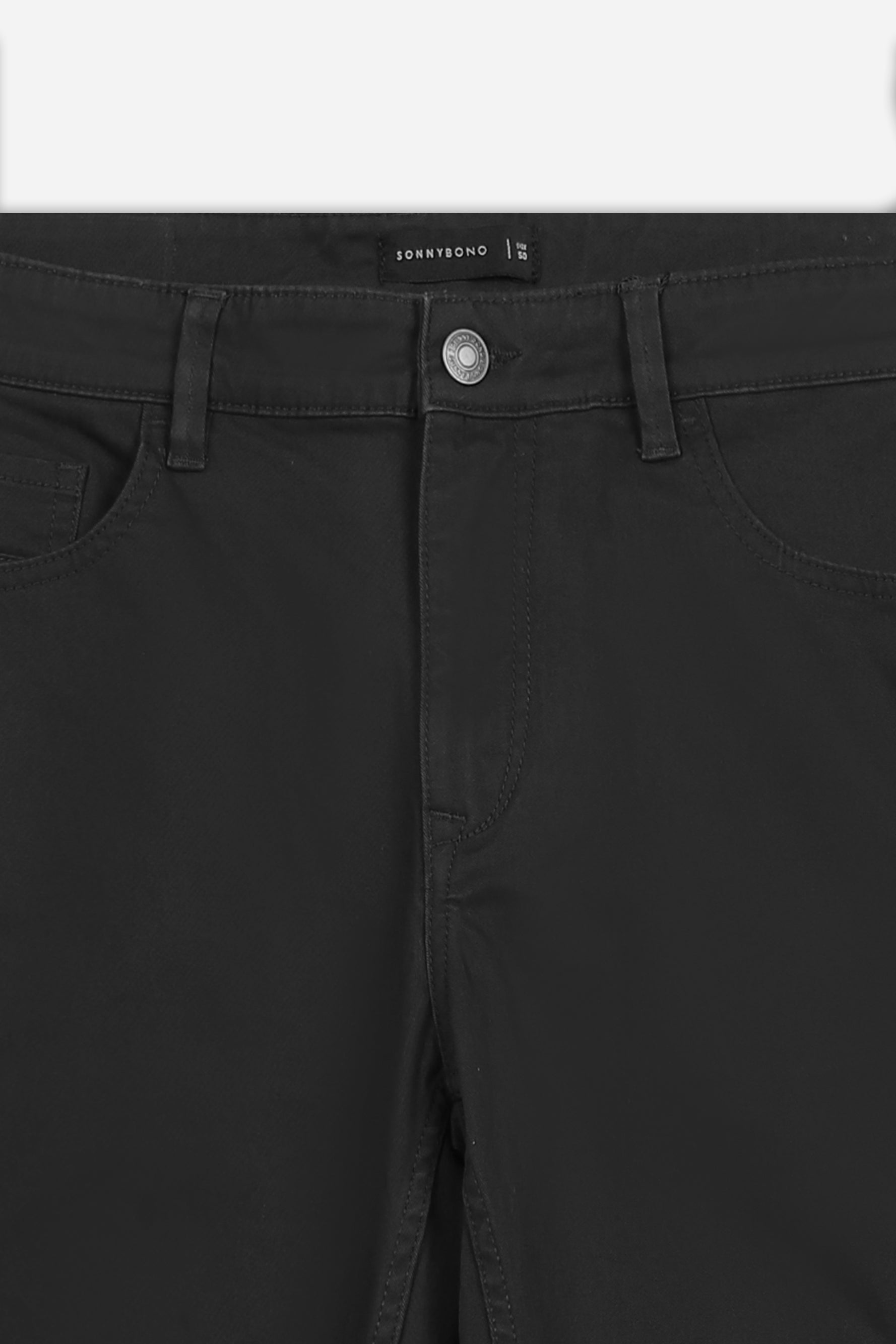PANTALONE 5 TASCHE IN TESSUTO GABARDINA COMFORT NERO