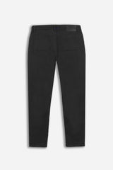 PANTALONE 5 TASCHE IN TESSUTO GABARDINA COMFORT NERO