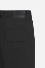 PANTALONE 5 TASCHE IN TESSUTO GABARDINA COMFORT NERO