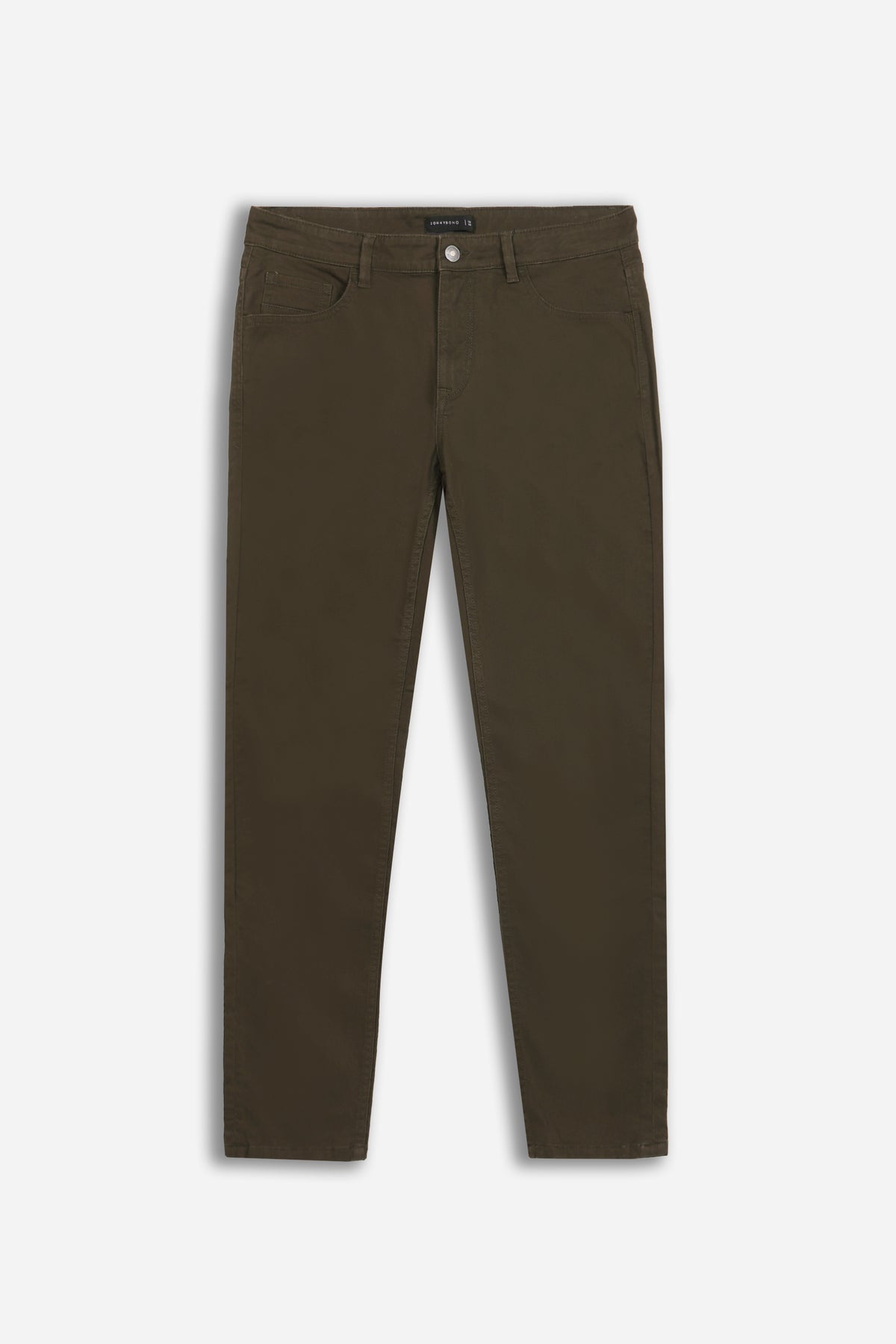PANTALONE 5 TASCHE IN TESSUTO GABARDINA COMFORT TABACCO