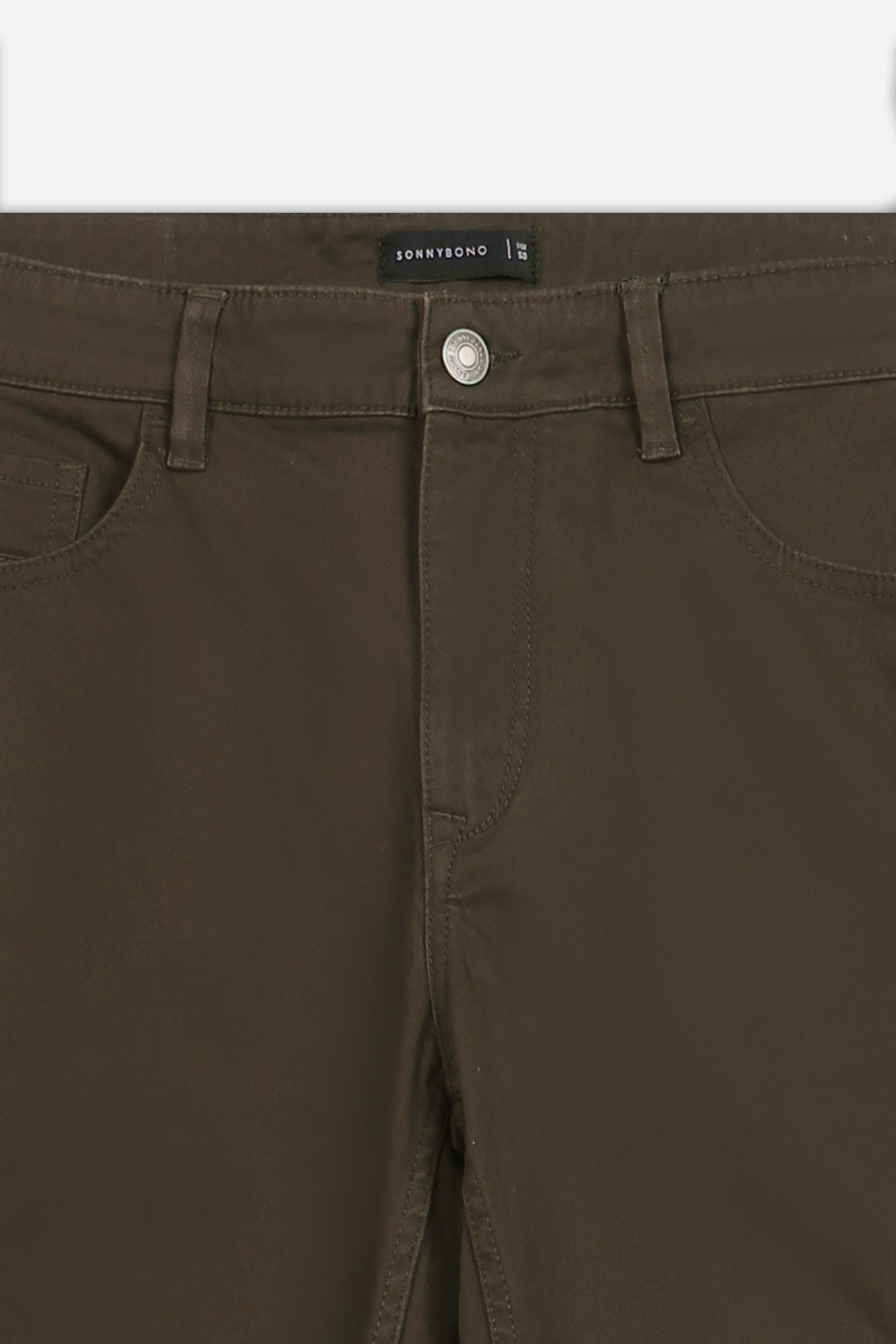 PANTALONE 5 TASCHE IN TESSUTO GABARDINA COMFORT TABACCO