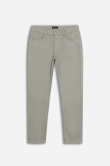 PANTALONE 5 TASCHE IN TESSUTO GABARDINA COMFORT TORTORA