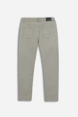 PANTALONE 5 TASCHE IN TESSUTO GABARDINA COMFORT TORTORA