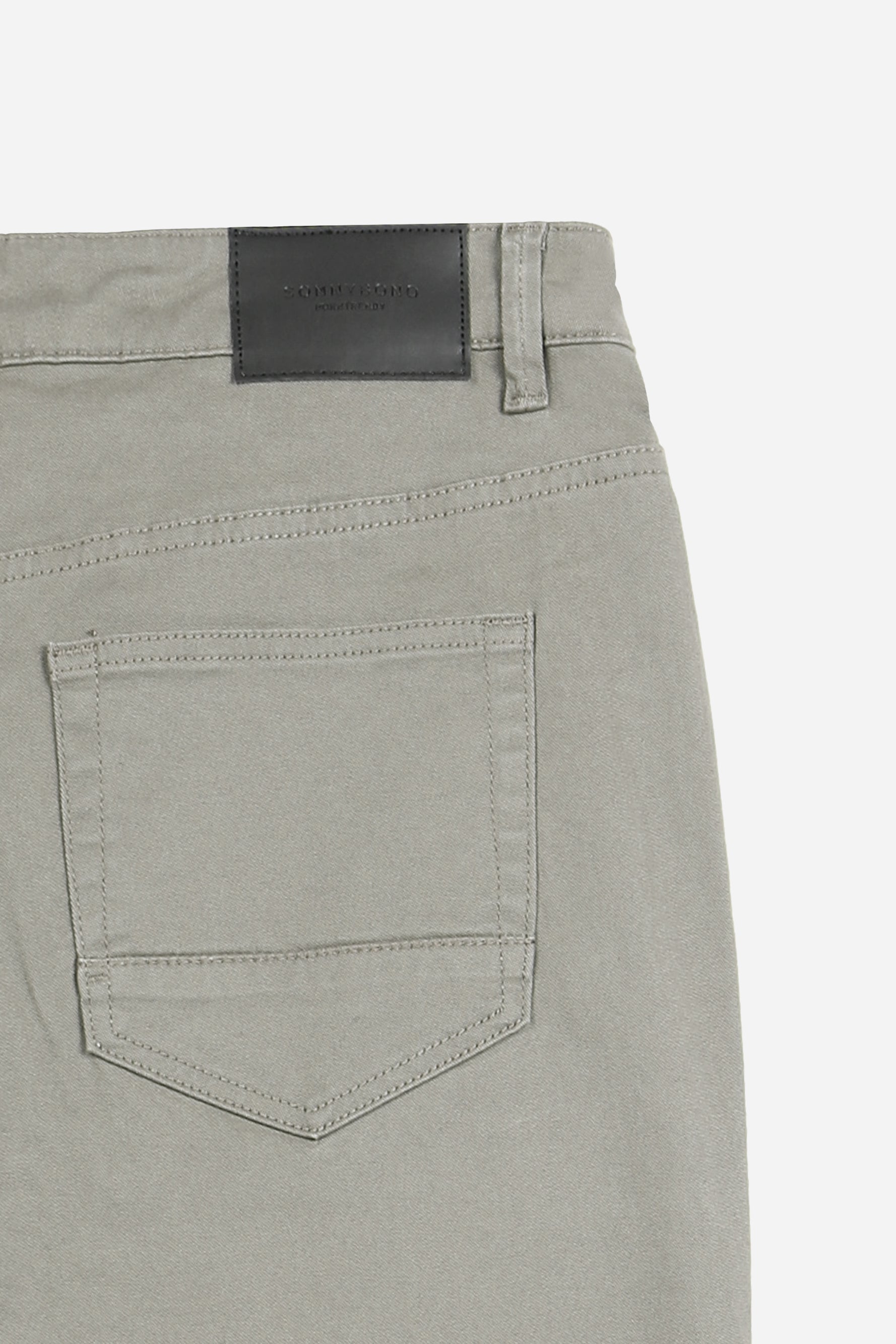 PANTALONE 5 TASCHE IN TESSUTO GABARDINA COMFORT TORTORA