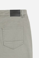 PANTALONE 5 TASCHE IN TESSUTO GABARDINA COMFORT TORTORA