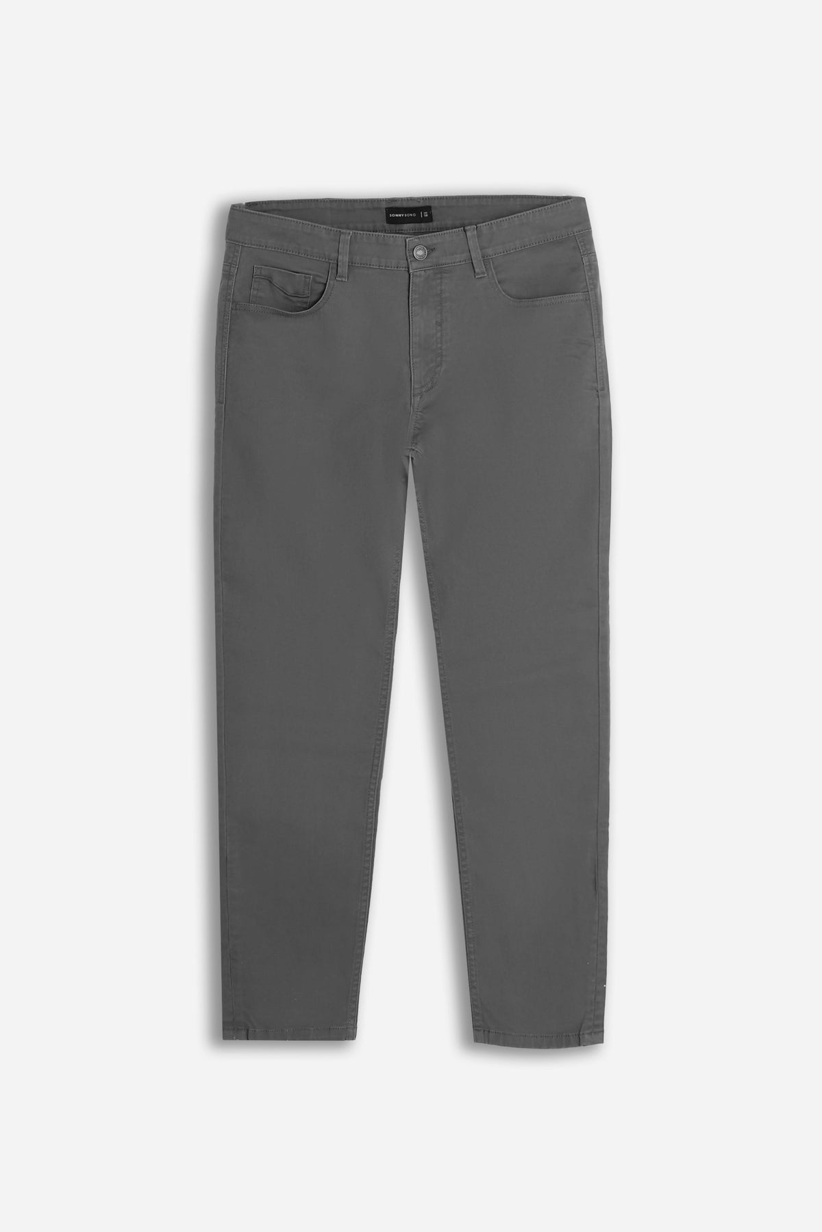 PANTALONE 5 TASCHE BASIC IN GAMBARDINA ANTRACITE
