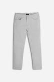 PANTALONE 5 TASCHE BASIC IN GAMBARDINA GRIGIO PERLA