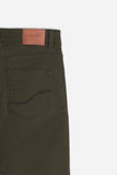 PANTALONE 5 TASCHE BASIC IN GAMBARDINA MORO