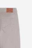 PANTALONE 5 TASCHE BASIC IN GAMBARDINA TORTORA