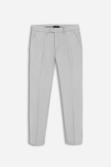 PANTALONE CHINO RASO GRIGIO CHIARO
