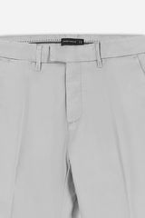 PANTALONE CHINO RASO GRIGIO CHIARO