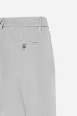 PANTALONE CHINO RASO GRIGIO CHIARO