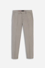 PANTALONE CHINO RASO TORTORA