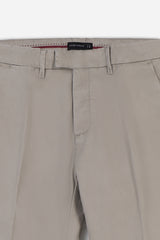 PANTALONE CHINO RASO TORTORA