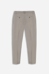 PANTALONE CHINO RASO TORTORA