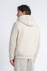 GIUBBOTTO TAGLIO FELPA CON  MANICHE IN MAGLIA M B.GE CH