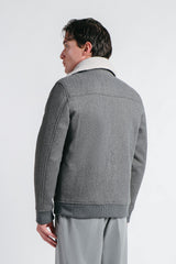 GIUBBOTTO AVIATOR CON PELLICCIA SINTETICA STACCABILE M G.SCURO