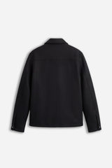 GIUBBOTTO DRITTO COLLO CAMICIA FULL ZIP NERO