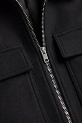 GIUBBOTTO DRITTO COLLO CAMICIA FULL ZIP NERO