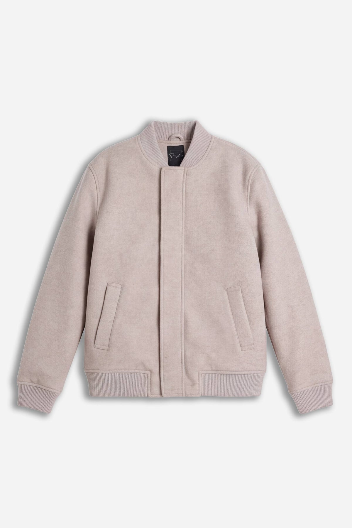 GIUBBOTTO BOMBER IN PANNO M-BEIGE