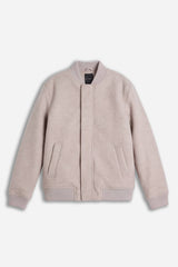 GIUBBOTTO BOMBER IN PANNO M-BEIGE