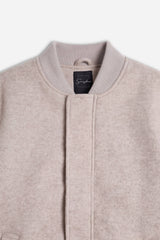 GIUBBOTTO BOMBER IN PANNO M-BEIGE