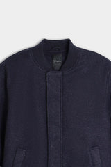 GIUBBOTTO BOMBER IN PANNO M BLEU