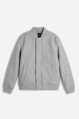 GIUBBOTTO BOMBER IN PANNO GRIGIO