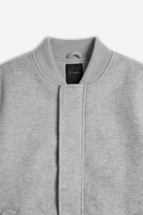 GIUBBOTTO BOMBER IN PANNO GRIGIO